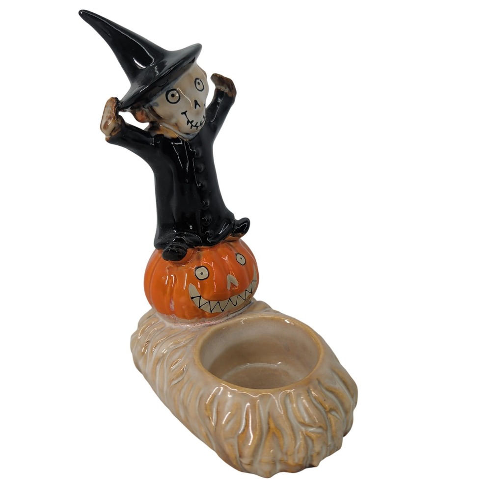 Yankee Candle Boney Bunch Lil Witch Halloween Tealight Holder 1603753 Pumpkin